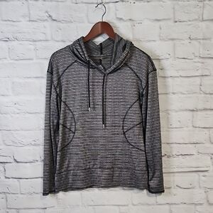 MTA Sport Black and Gray Long Sleeve Hoodie